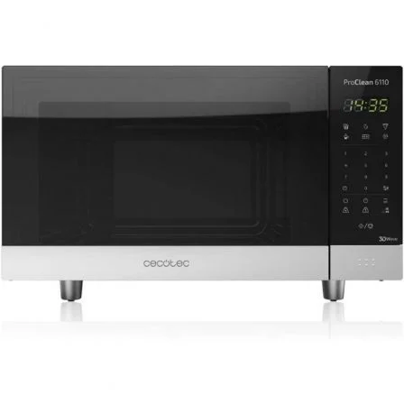 Cecotec ProClean 6110 Microondas 23L Negro y Plata Cecotec ProClean 6110 Microondas 23L Negro y Plata